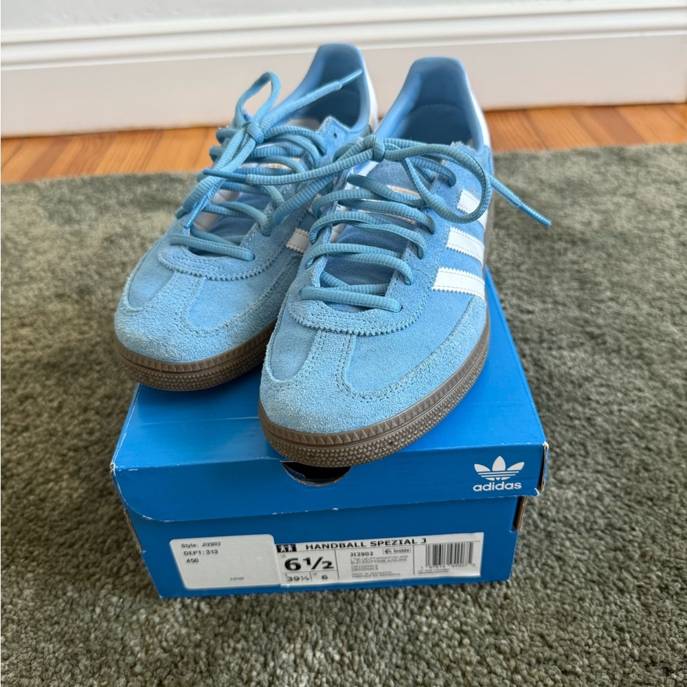 adidas Kids Handball Spezial Sneakers - Light Blue & White
